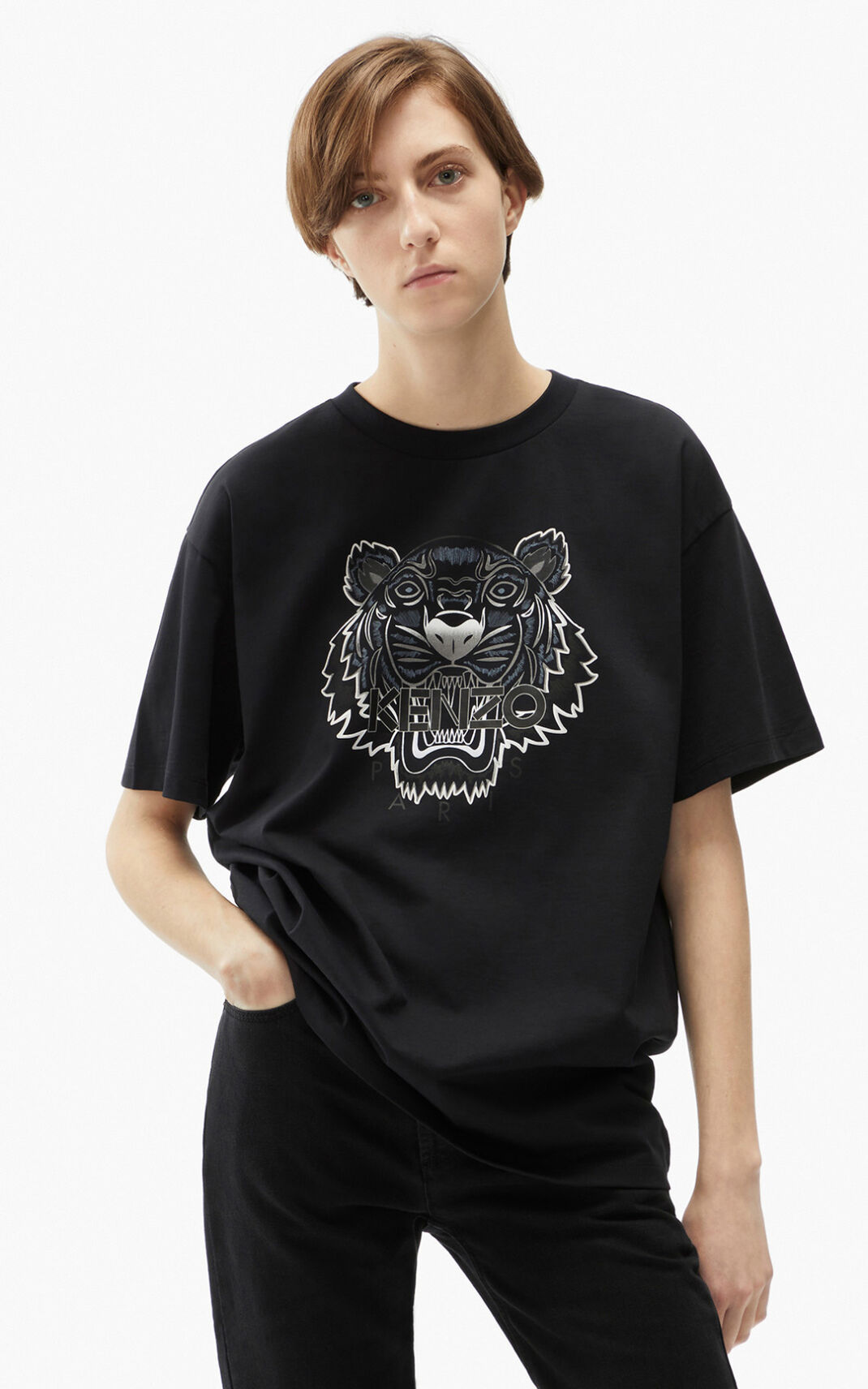 Kenzo Oversize Tiger T Shirt Dam | 29584-DBVF